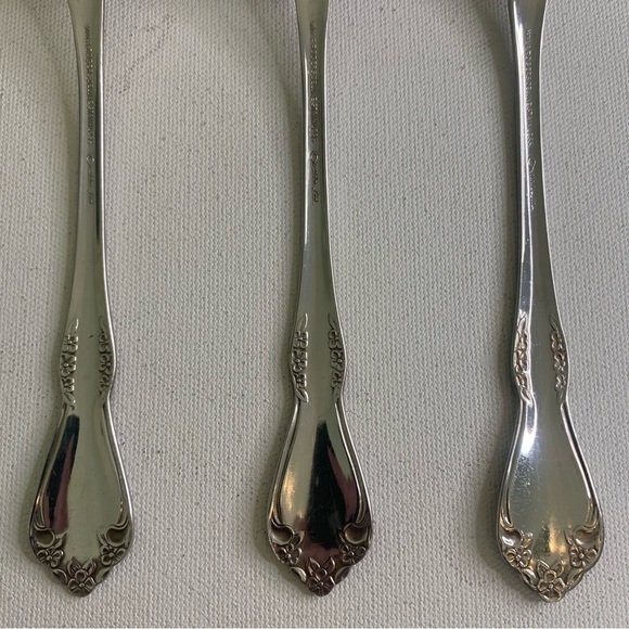 3 Pc SERVING SET Wm A Rogers Deluxe Stainless MANSFIELD AMADEUS Oneida Ltd 8.5" - Picture 4 of 12